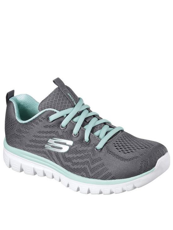 front image of skechers-graceful-get-connected-trainers