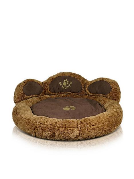 scruffs-grizzly-bear-dog-bed-brown-bear