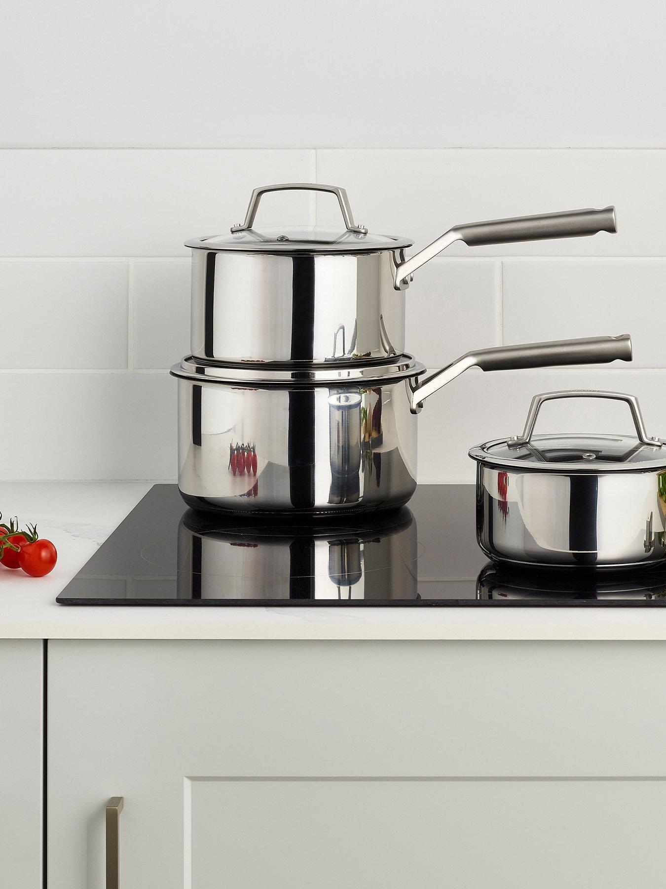 stillFront image of ninja-foodi-zerostick-stainless-steel-3-piece-pan-set-161820cm-saucepans-non-stick--nbspc63000uk