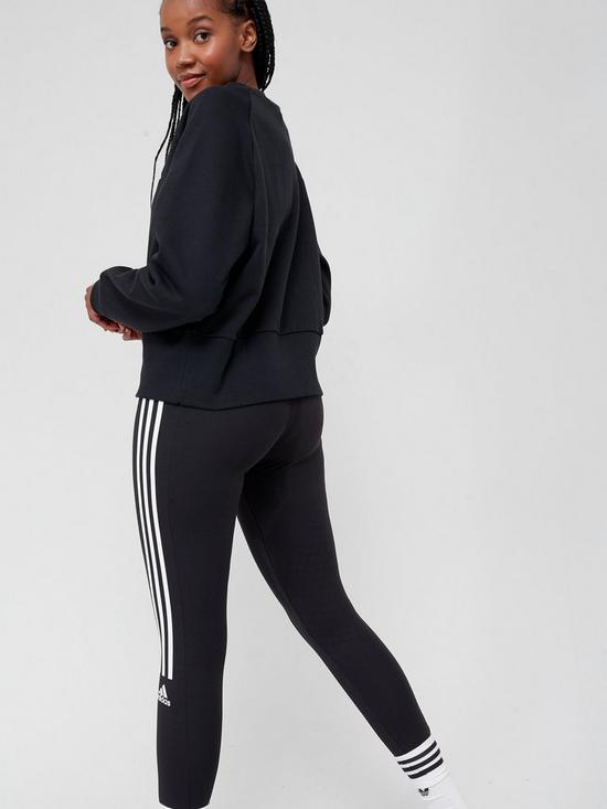 stillFront image of adidas-studio-yoga-sweat-top-black