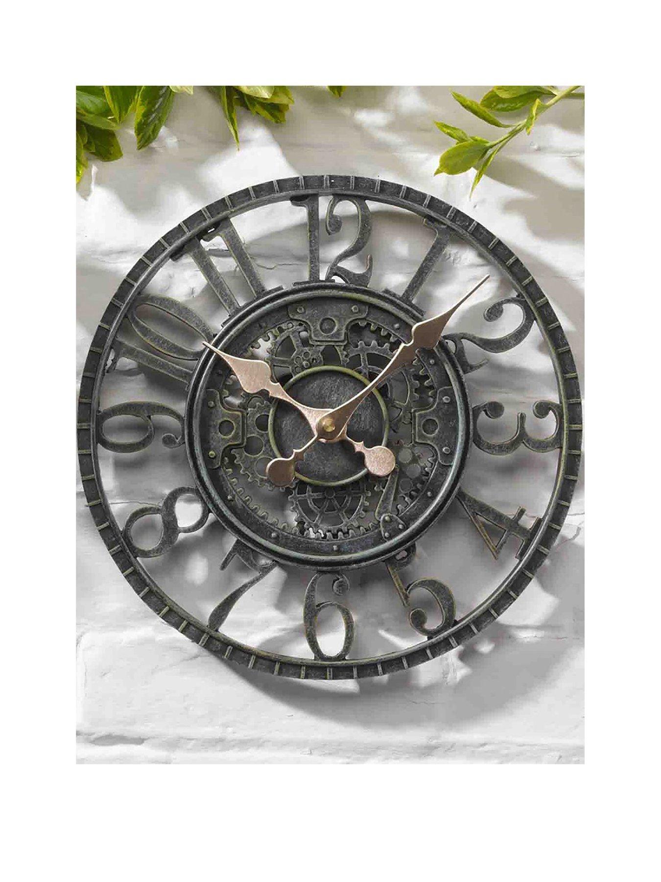 Smart Garden Newby Mechanical Verdigris 12"Clock