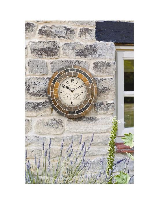 front image of smart-garden-stonegate-mosaic-14-clock