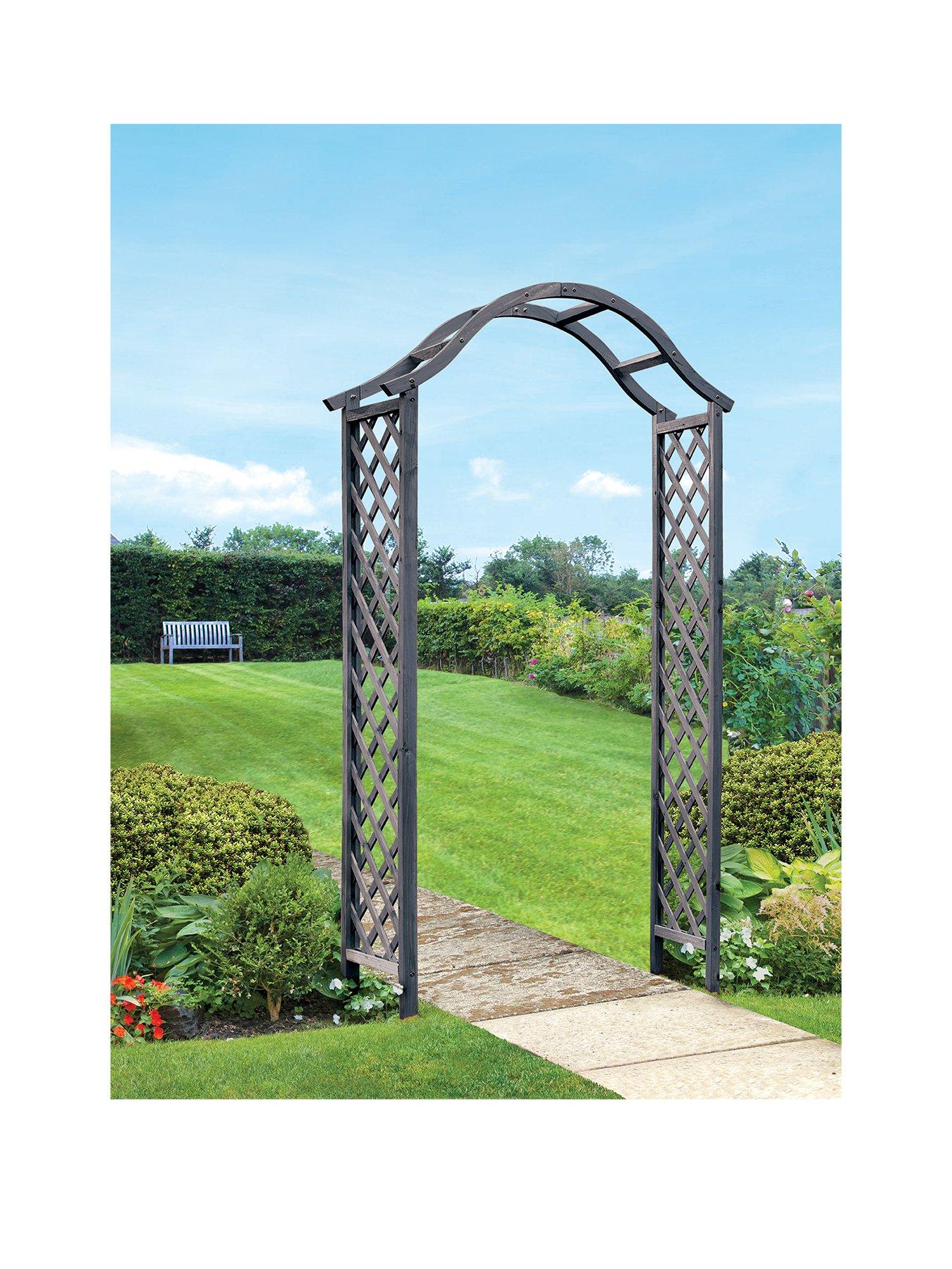 undefined Woodland Garden Arch - Slate 2.21m
