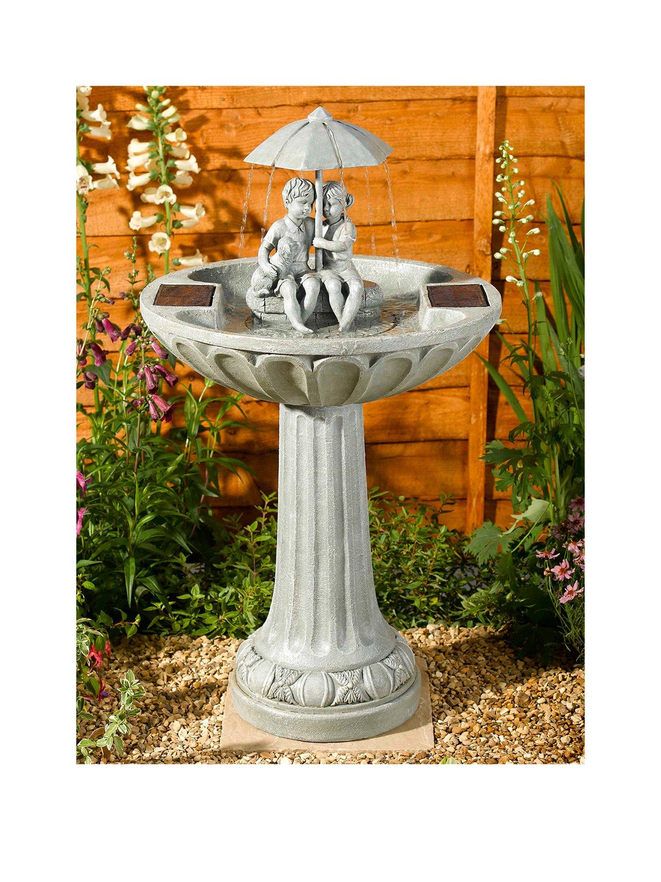 Smart Solar Umbrella Solar on Demand Water Feature
