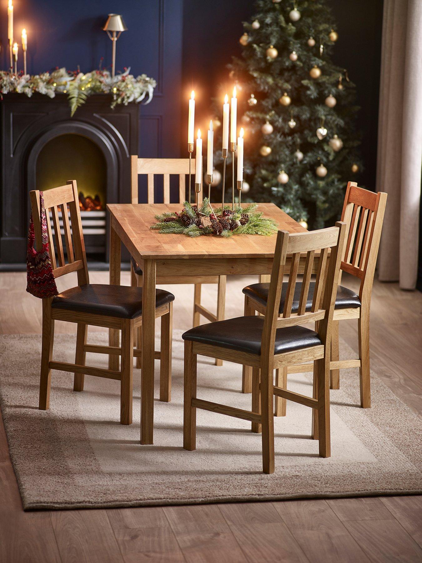 Image 4 of 4 of Julian Bowen Coxmoor Rectangular Solid Oak&nbsp;Dining Table