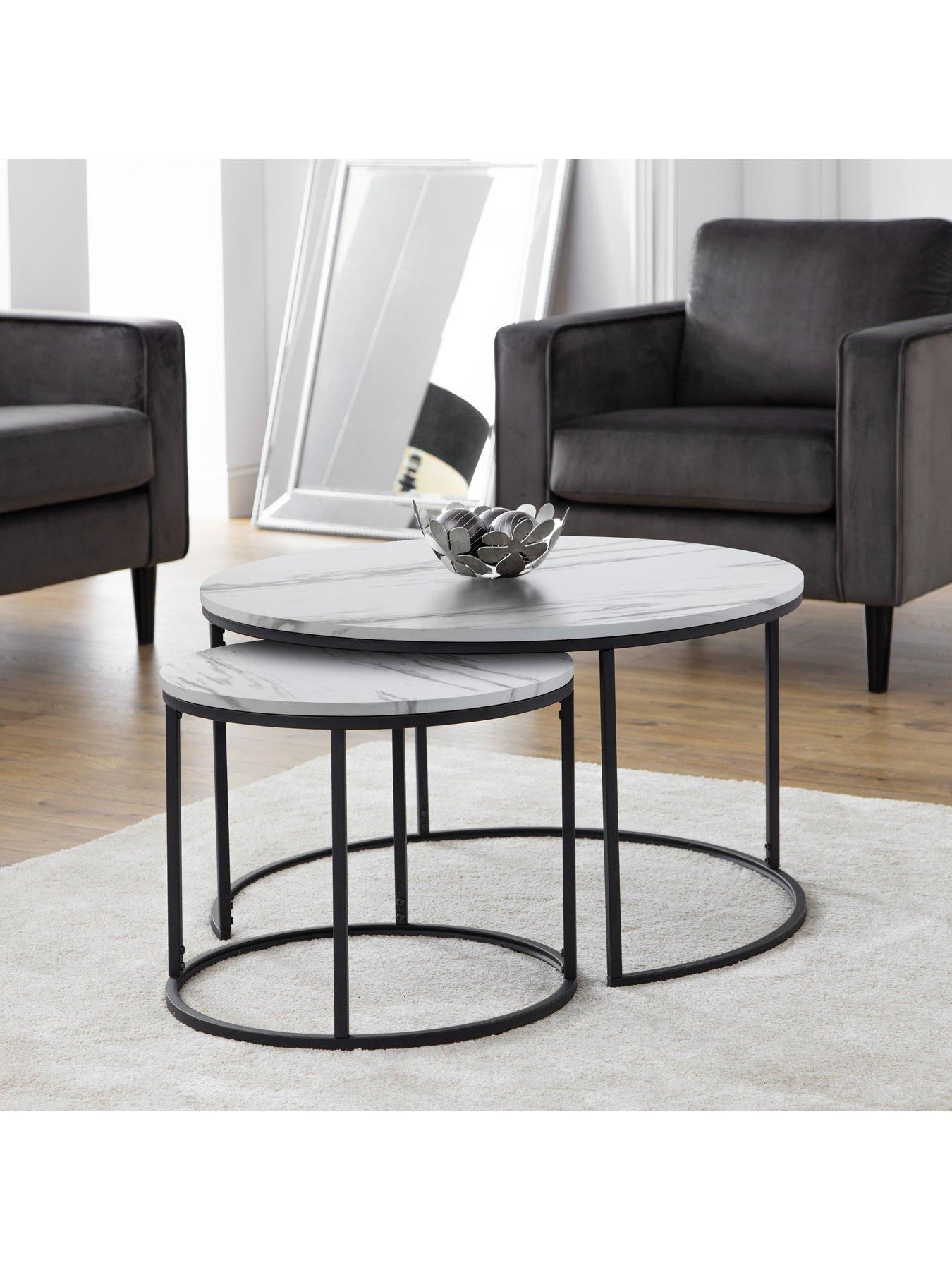 Bellini round deals nesting coffee table