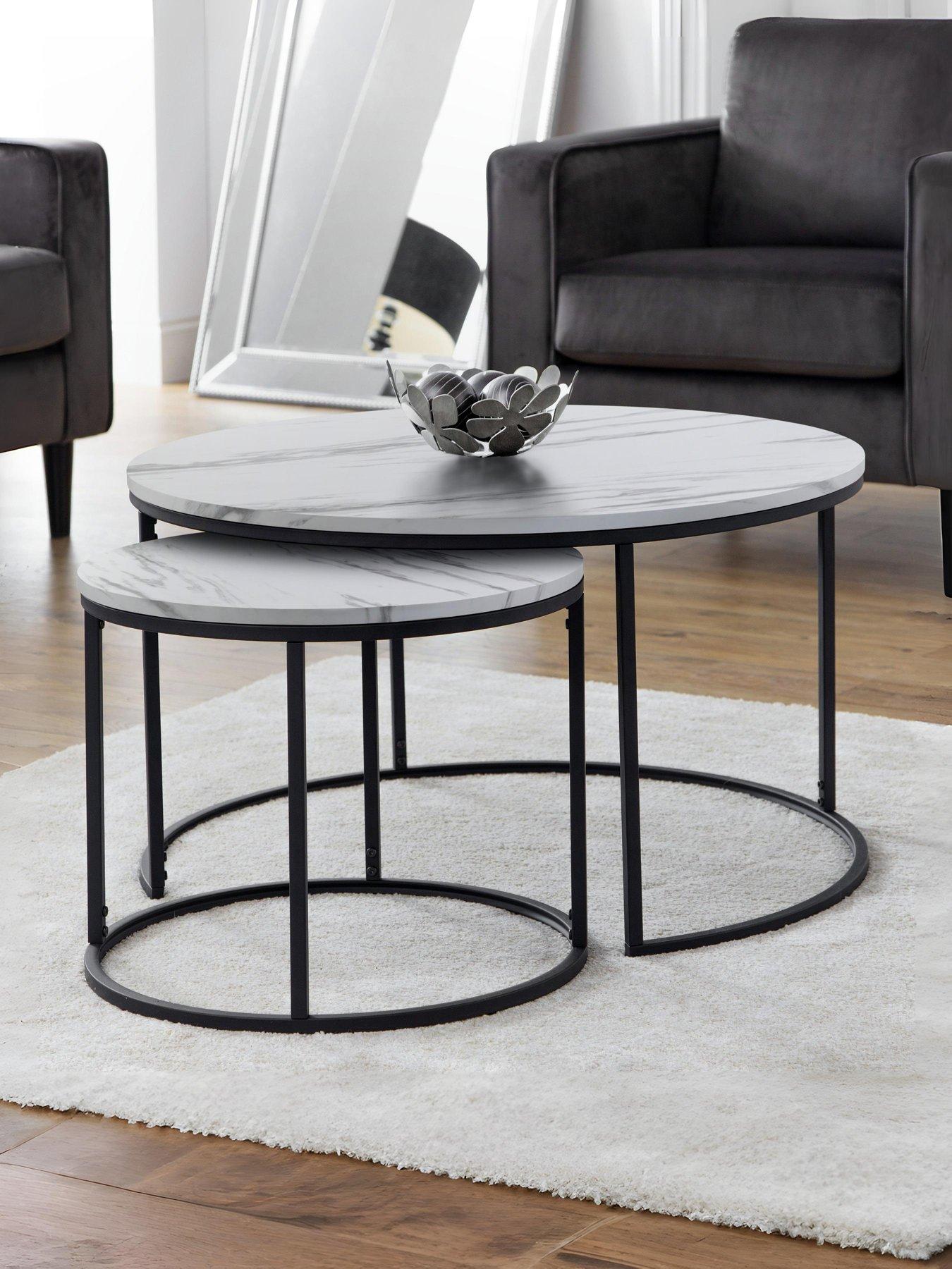 Julian Bowen Bellini Round Nesting Coffee Table