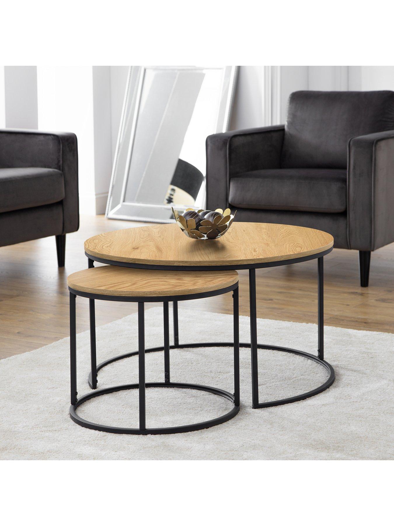 Julian Bowen Bellini Round Nesting Coffee Table