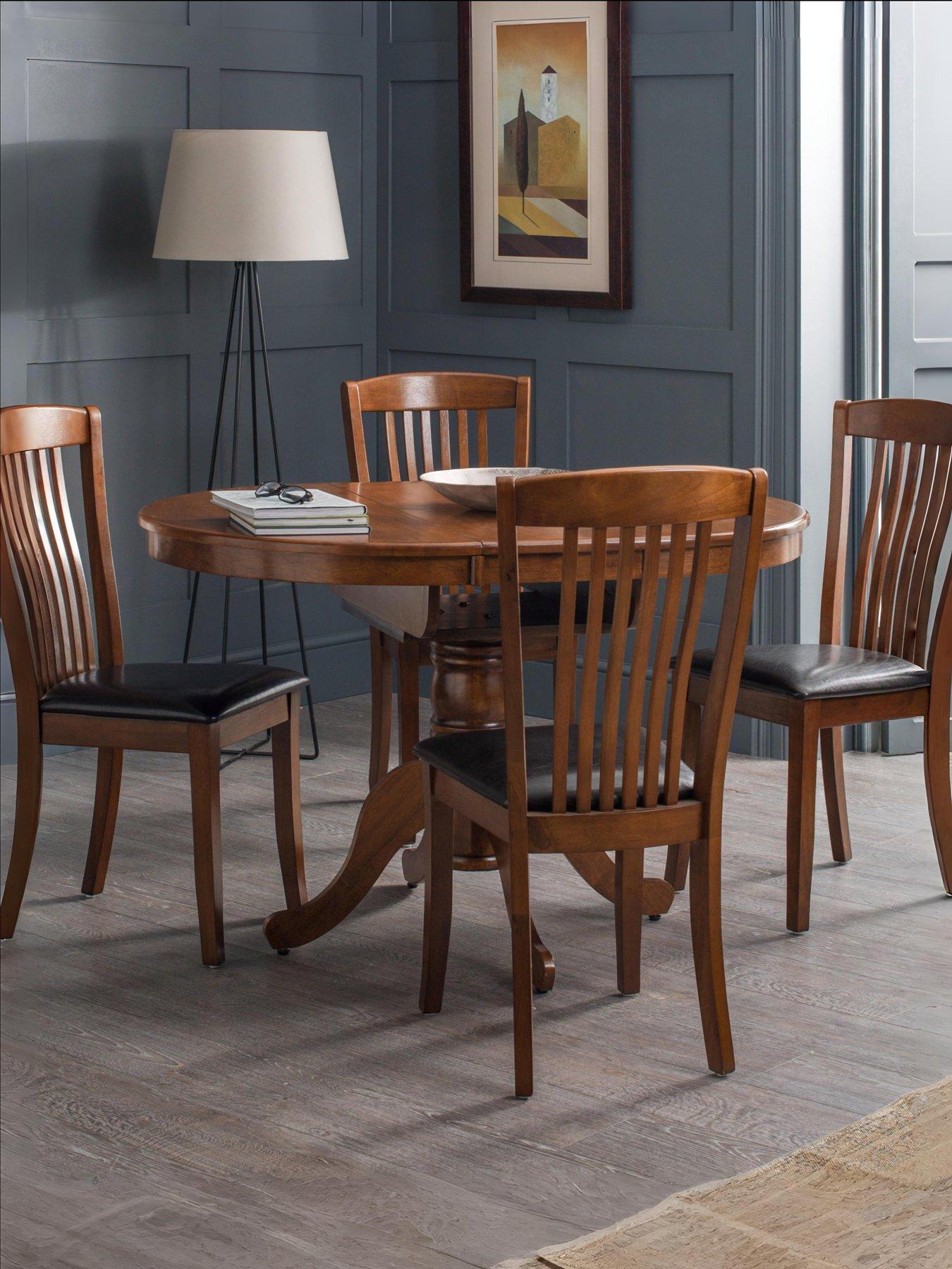 Image 1 of 3 of Julian Bowen Canterbury Round To Oval Extending Table