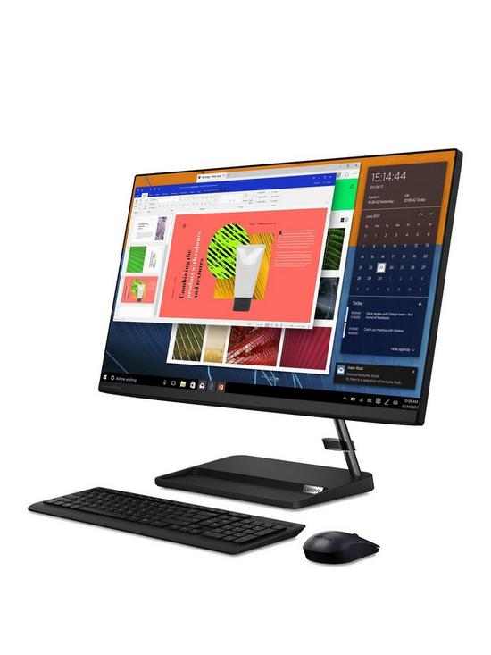 front image of lenovo-ideacentre-aio-3i-all-in-one-pc-27in-full-hd-intel-core-i3nbsp8gb-ramnbsp256gb-fast-ssd-storage