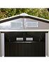  image of rowlinson-trentvale-6-xnbsp4ft-metal-apex-shed-light-grey