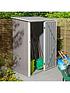 image of rowlinson-trentvale-5x3-metal-pent-shed-light-grey