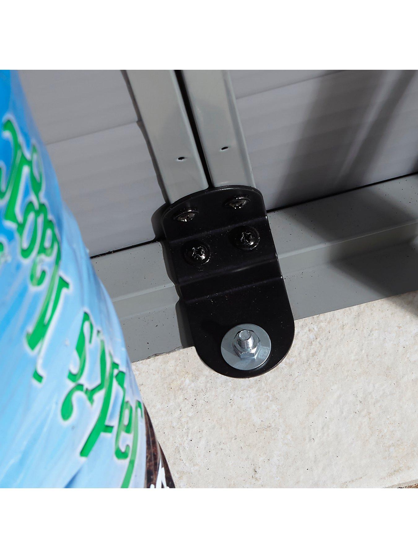 image of rowlinson-airevale-4-x-6ftnbspapex-plastic-shed-light-grey