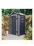 image of rowlinson-airevale-4-x-3ft-apex-plastic-shed-dark-grey