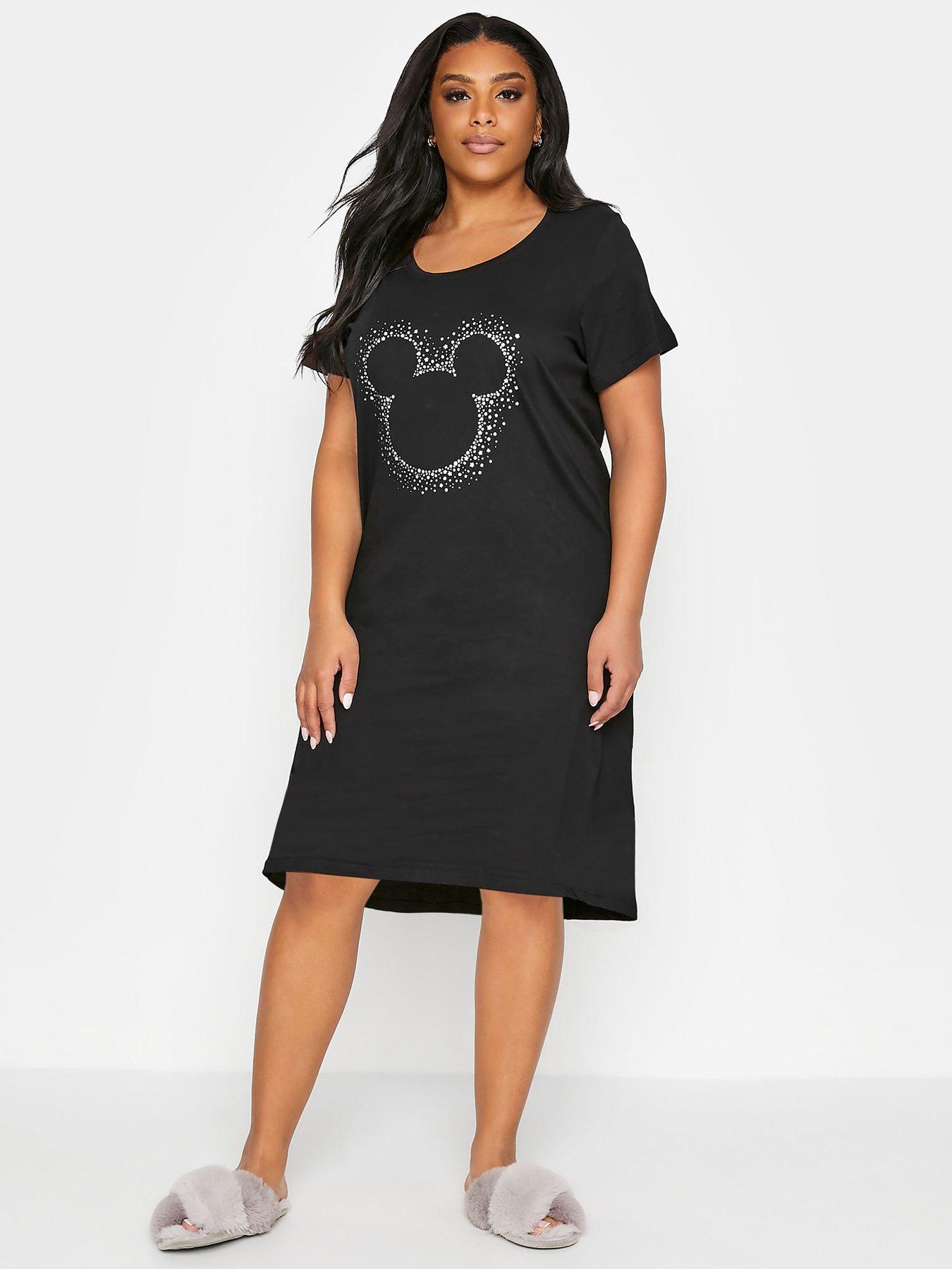 black t shirt night dress