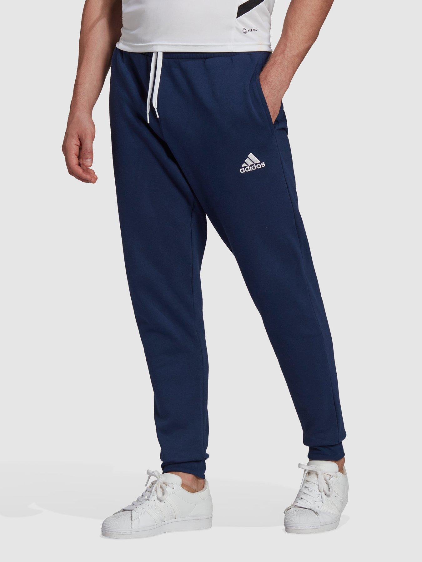 adidas Sportswear House Of Tiro 3 stripe sweatpants in navy