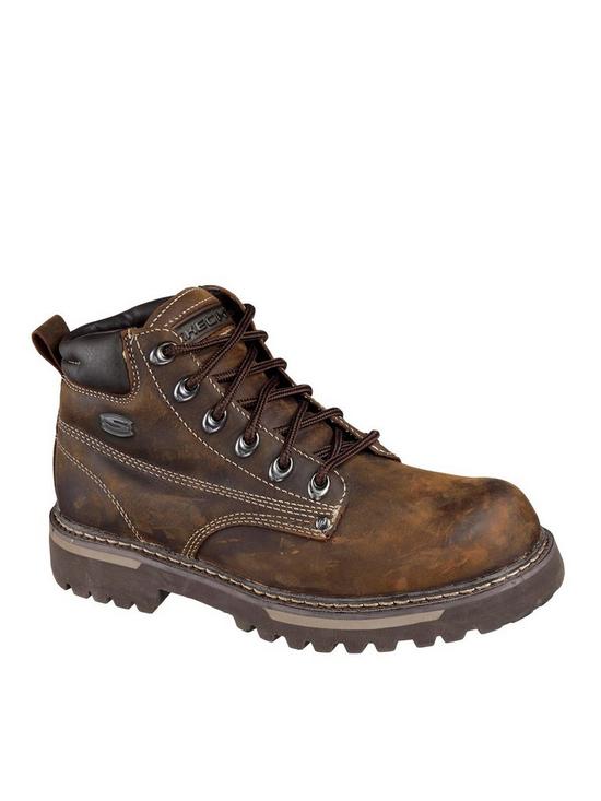 front image of skechers-cool-cat-bully-2-workwear-boot