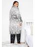  image of yours-ombre-star-shawl-collar-robe-grey