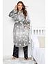  image of yours-ombre-star-shawl-collar-robe-grey