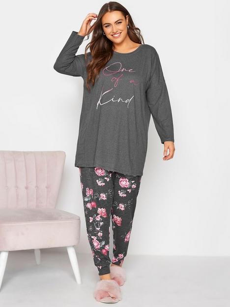 yours-yours-one-of-a-kind-floral-lounge-set-grey