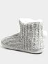  image of yours-chenille-bootie-pom-poms-grey