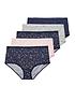  image of yours-5-pack-sparkle-star-full-briefs-multi