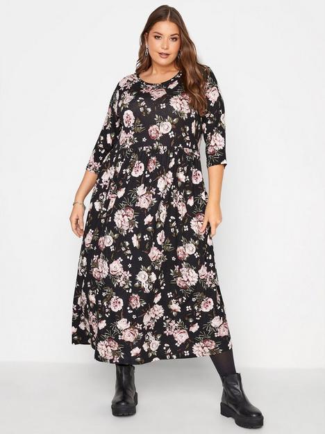 yours-clothing-floral-print-dress