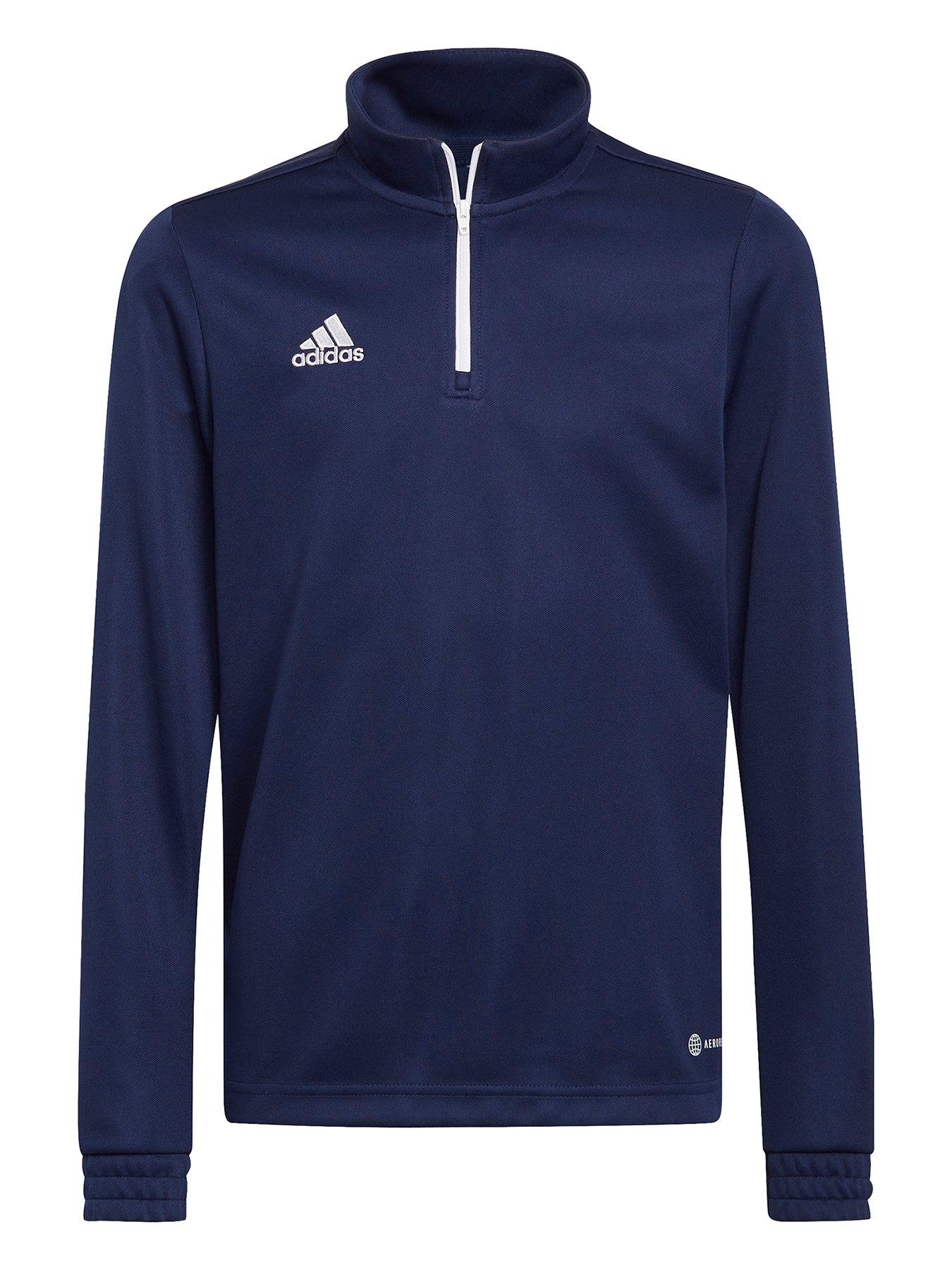 adidas Youth Entrada 22 Training 1/2 Zip Top - Navy
