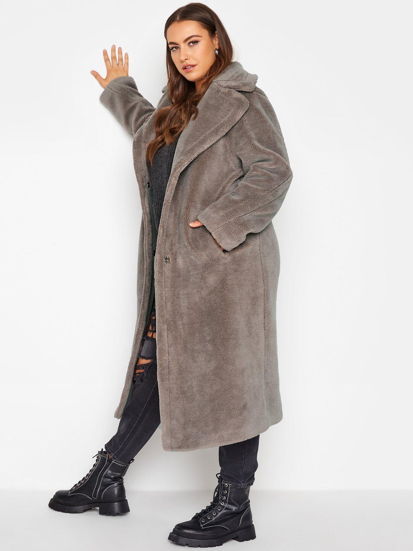 womens teddy coat plus size