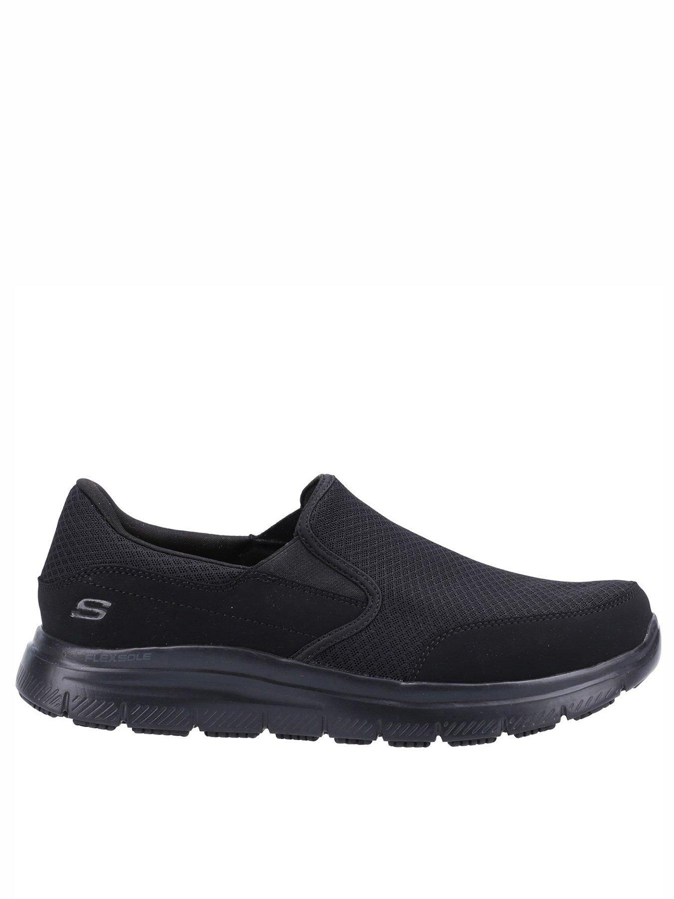 Wide fit black on sale trainers