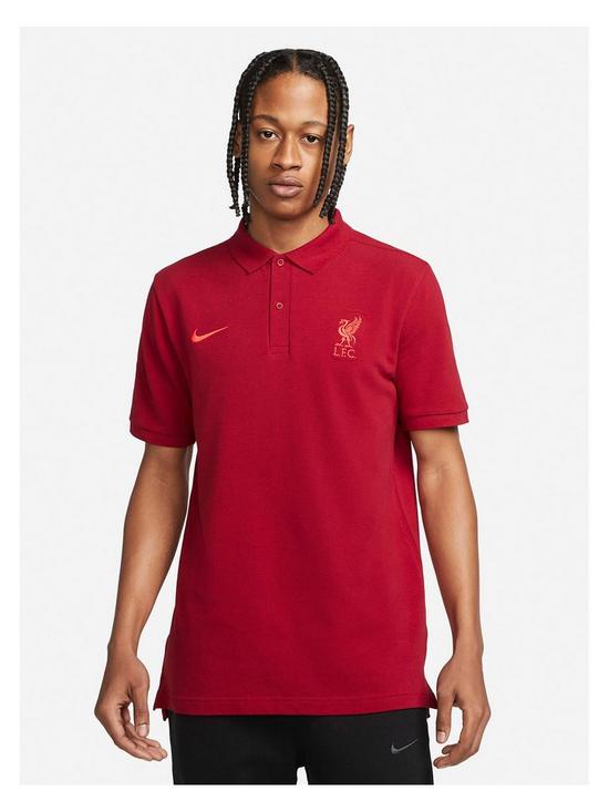 front image of nike-liverpool-polo-red