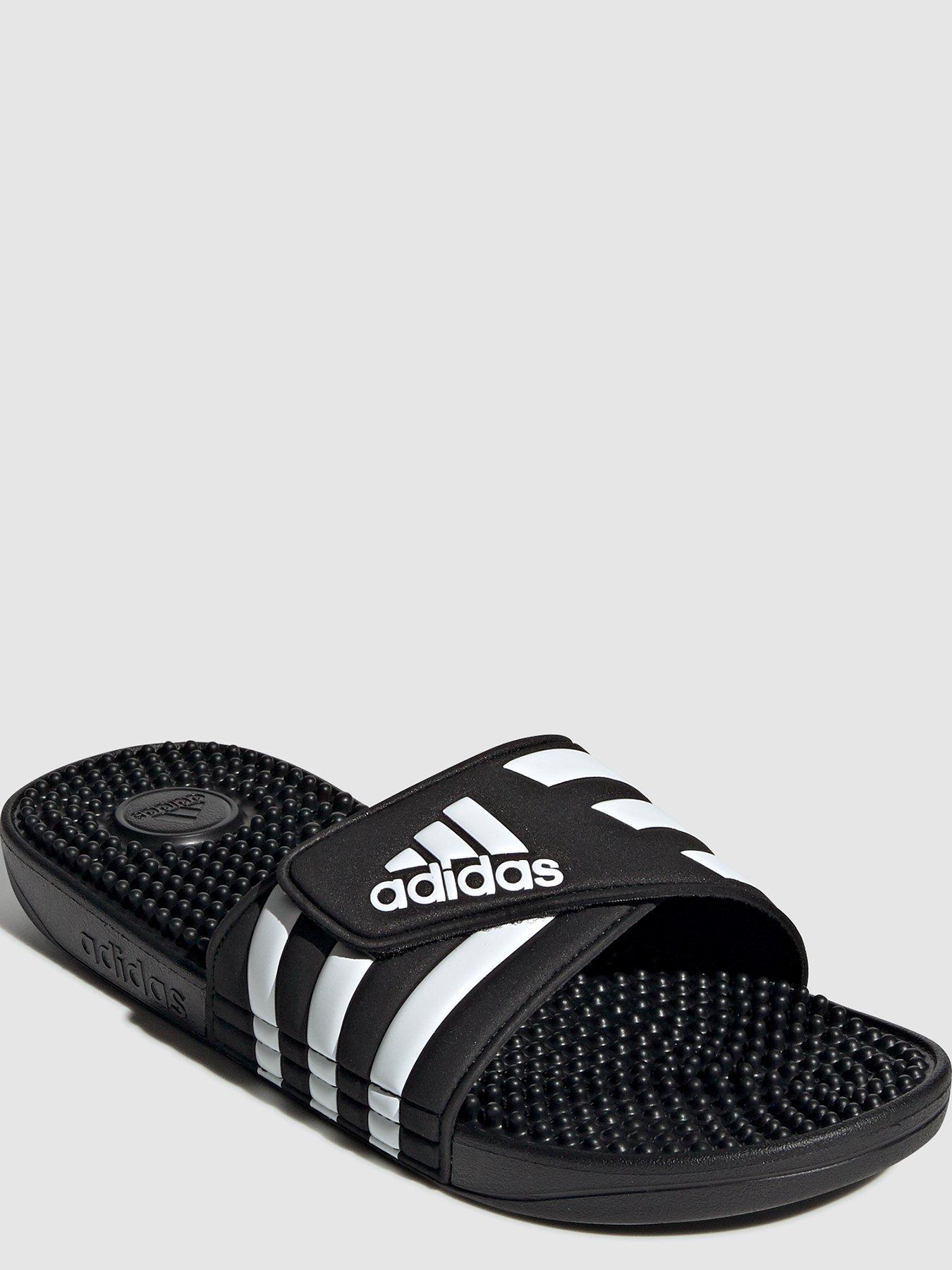  image of adidas-sportswear-adidas-adissage-sliders-blackwhite