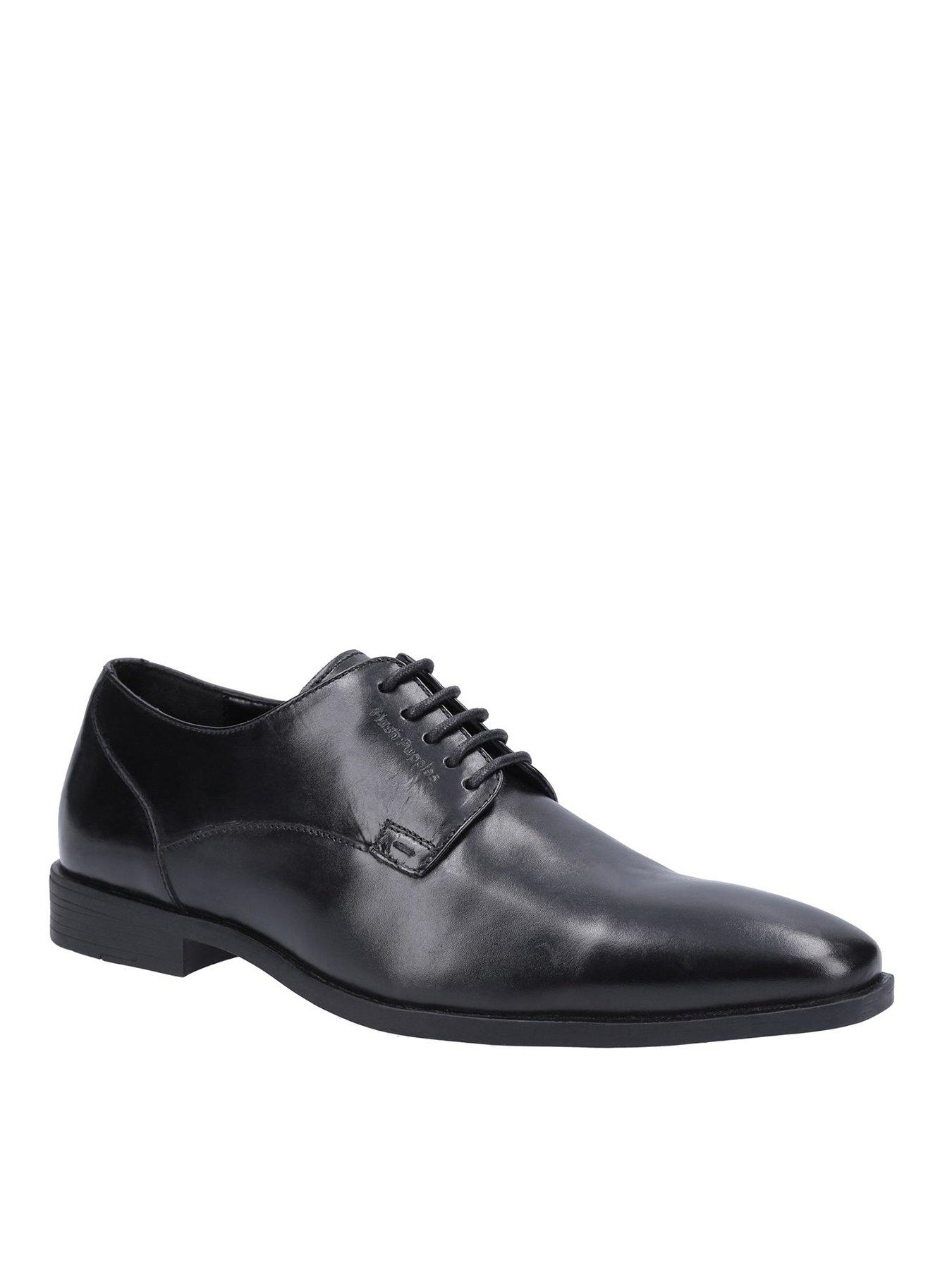 Image 1 of 4 of Hush Puppies Ezra Plain Toe Oxford Shoes - Black