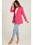  image of quiz-hot-pink-woven-4-button-blazer