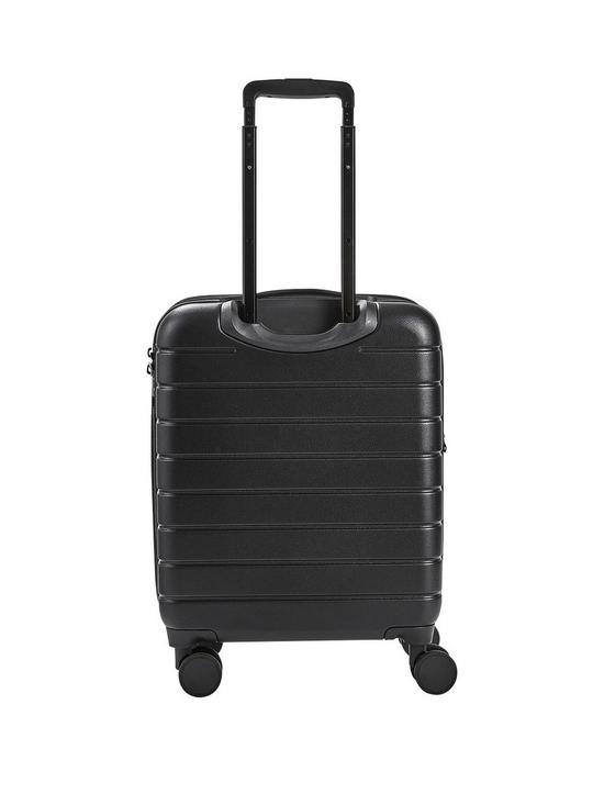 stillFront image of rock-luggage-novo-carry-on-8-wheel-suitcase-black