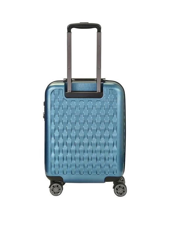 stillFront image of rock-luggage-allure-carry-on-8-wheel-suitcase-blue