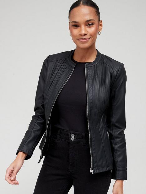 v-by-very-pintuck-faux-leather-jacket-black
