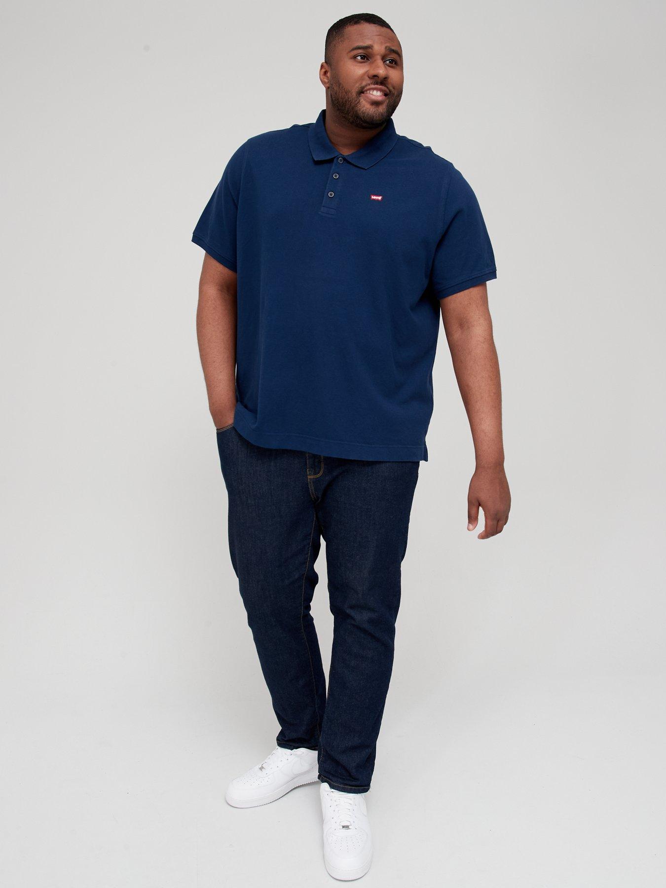  image of levis-big-amp-tall-small-logo-polo-shirt-blue