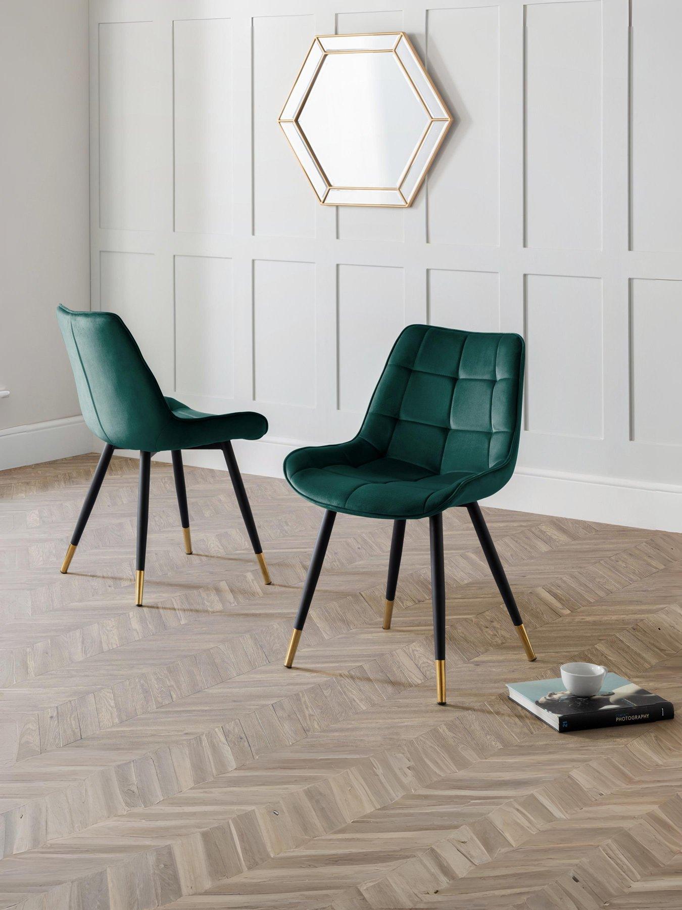 undefined Hadid Set of 2 Dining Chairs - Green