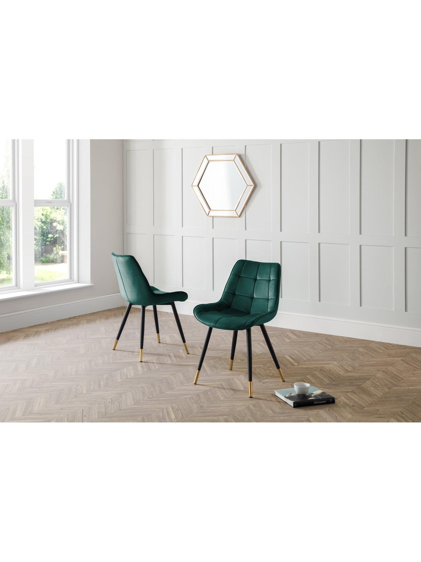 undefined Hadid Set of 2 Dining Chairs - Green