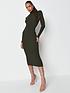 missguided-missguided-recycled-roll-neck-ribbed-midi-dress-khakifront