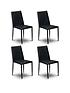 julian-bowen-jazz-set-of-4-faux-leather-dining-chairs-blackfront