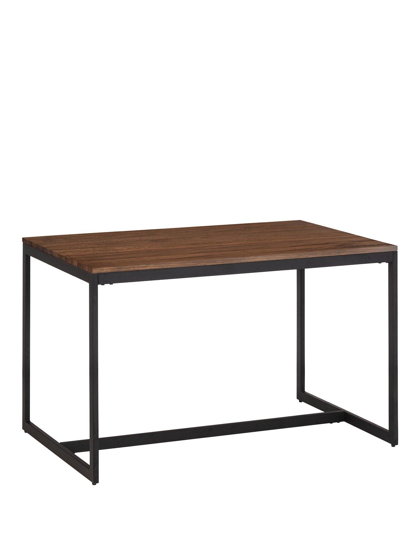 back image of julian-bowen-tribeca-120-cm-diningnbsptable-2-tribecanbspbenches-walnut