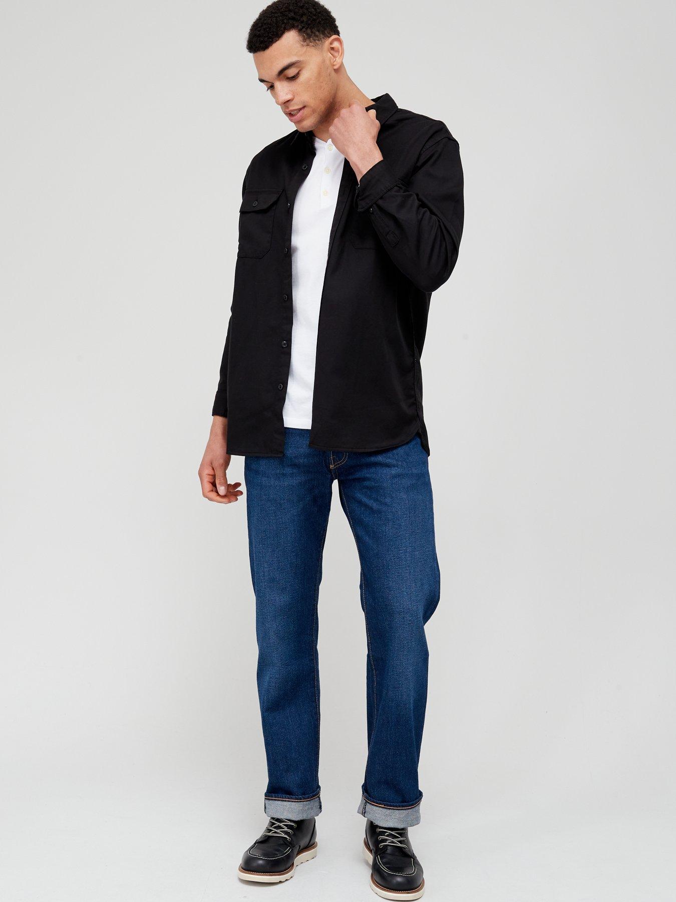 Image 1 of 5 of Levi's 501&reg; Original Straight Fit Jeans - Fresh Clean - Dark Blue