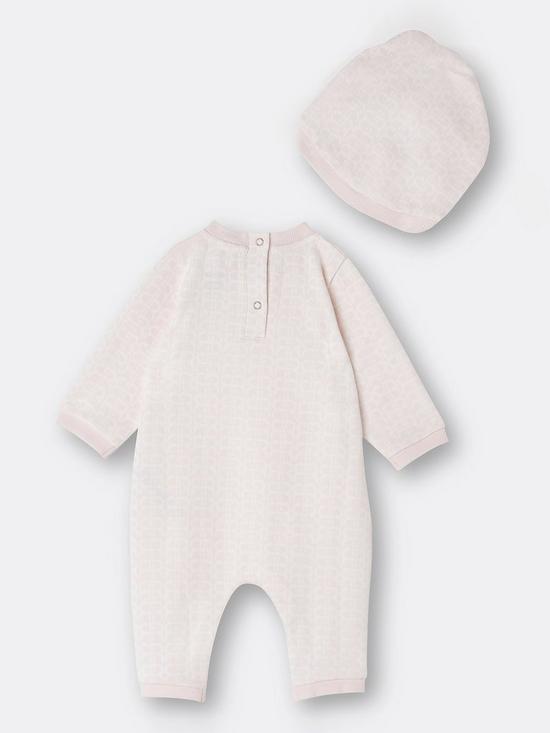 back image of river-island-baby-girls-rr-branded-romper-withnbsphat--nbsppink
