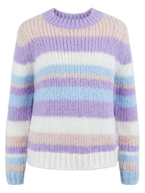 little-pieces-girls-carmen-striped-knitted-jumper-multi