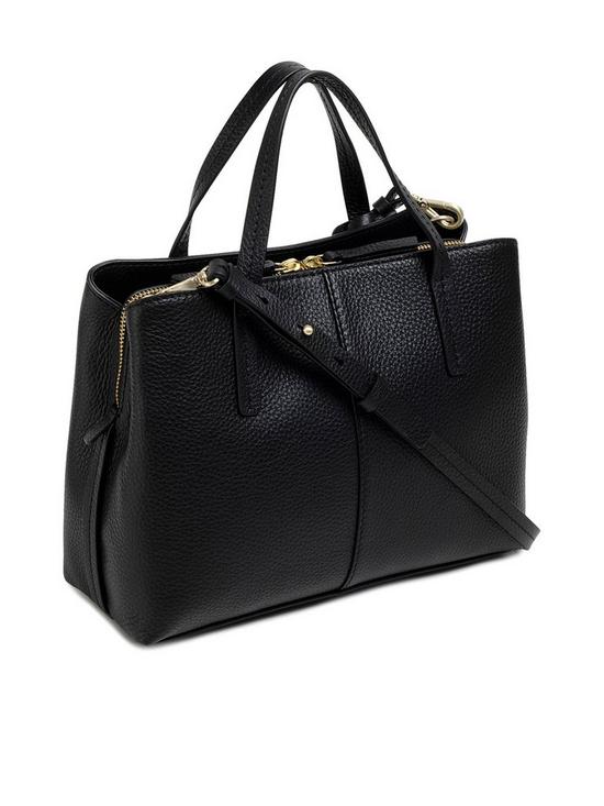back image of radley-dukes-place-leather-medium-open-top-multiway-bag-black