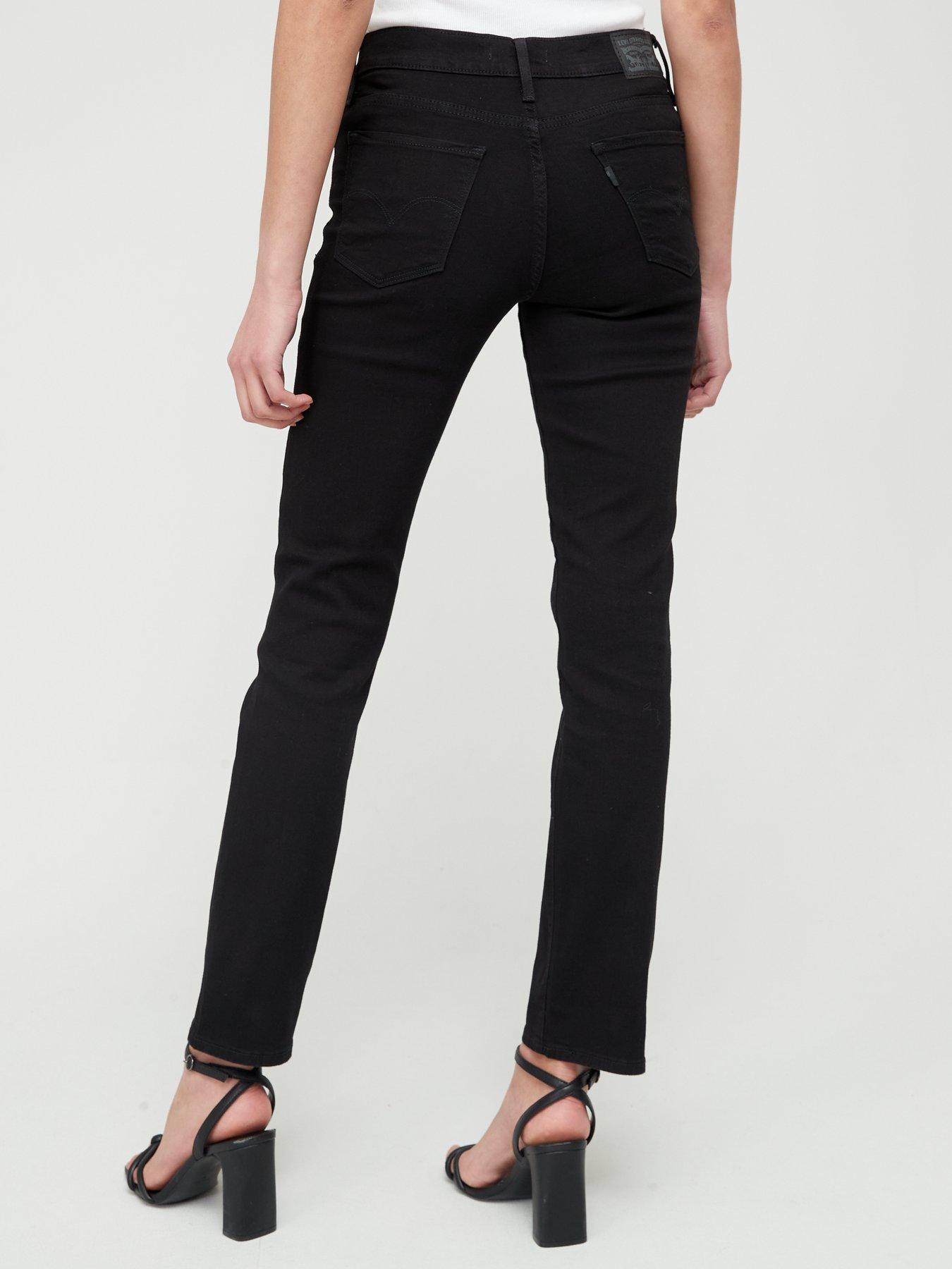 Levi's 314™ Shaping Straight Leg Jean - Soft Black | littlewoods.com