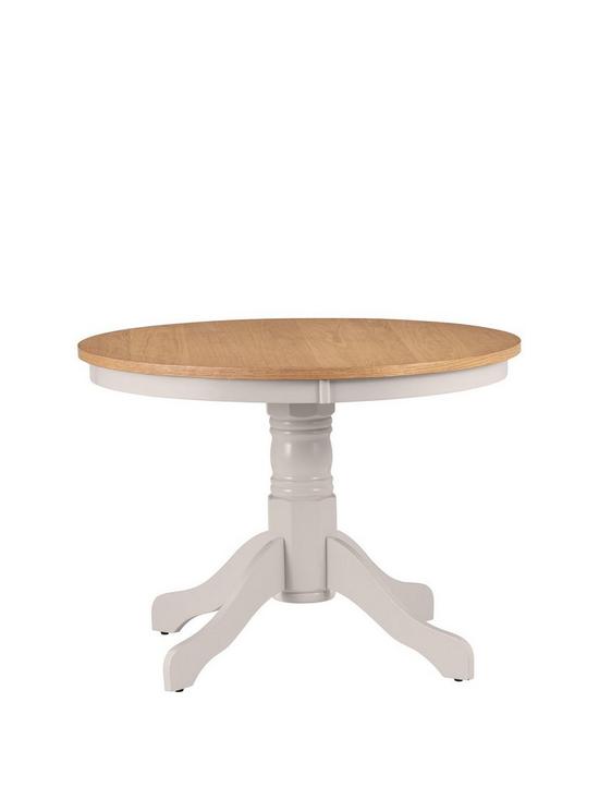 front image of julian-bowen-davenport-round-pedestal-table