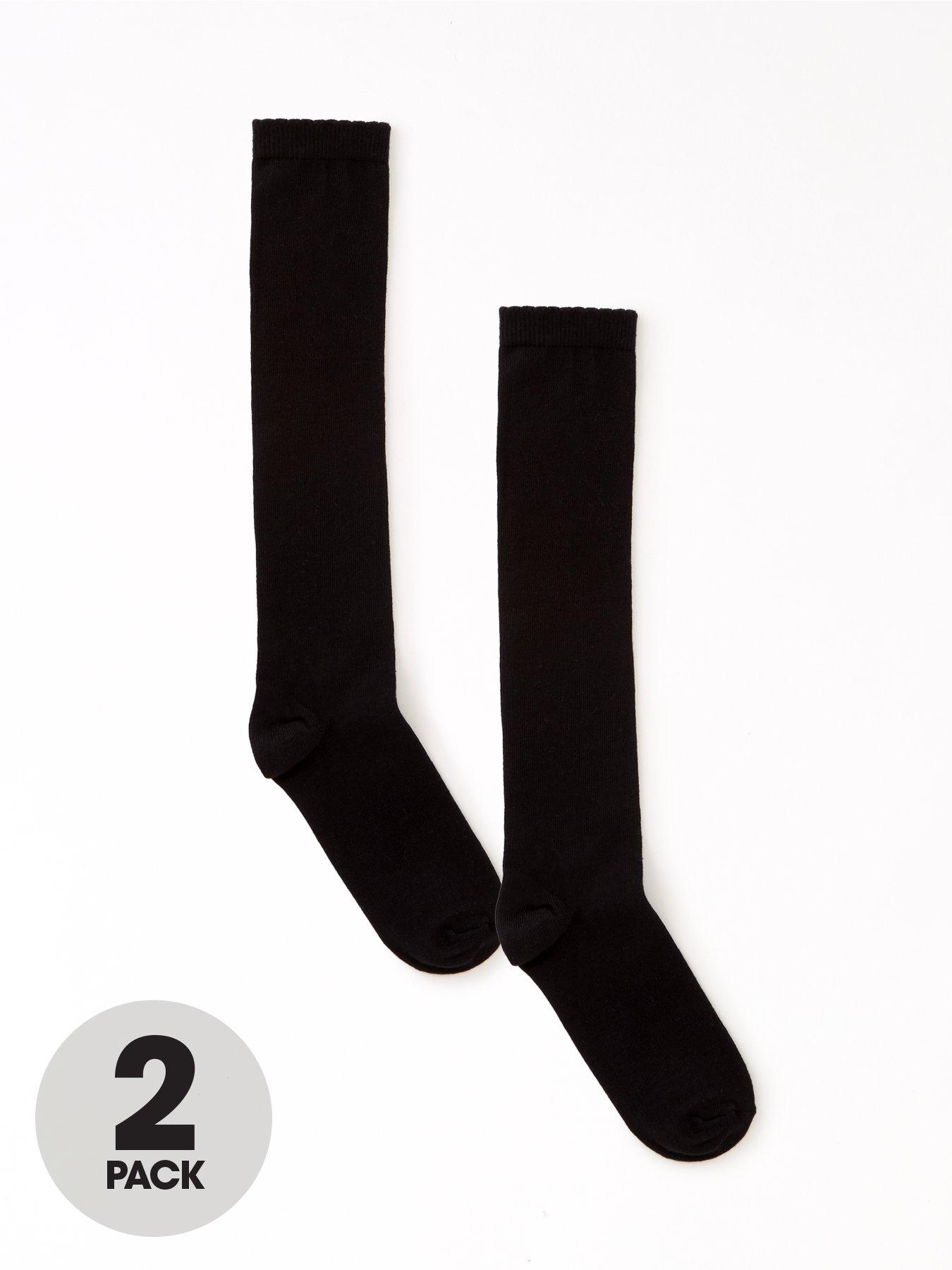 the-very-collection-girls-2-pack-over-the-knee-socks-black